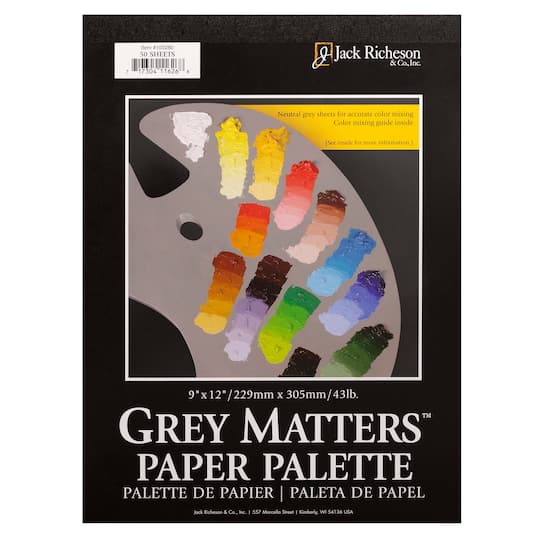 Grey Matters™ Disposable Palette, 9" × 12"